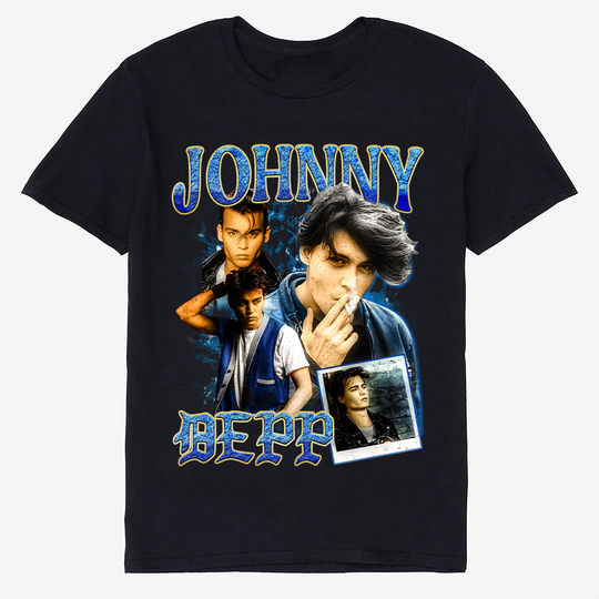 JOHNNY DEPP Vintage 90s bootleg retro t-shirt