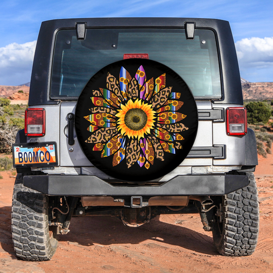 Tire cover, Sunflower lover, leopard, Jeep tire cover, Sunflower, Spare Tire Covers