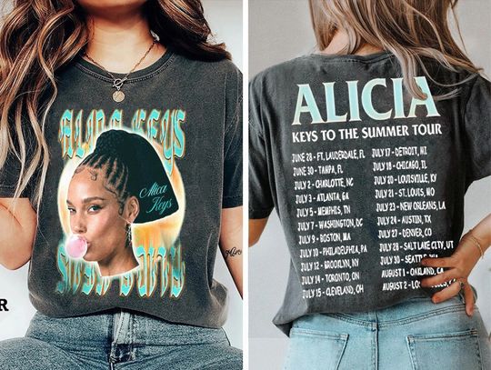 Alicia Keys To The Summer Tour 2023 Shirt, Alicia Keys Fan Shirt