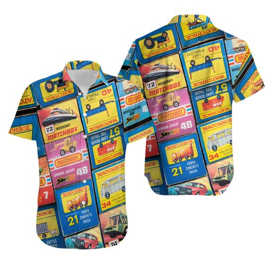 Matchbox Cars Hawaiian Shirt Vintage Hawaiian Shirt