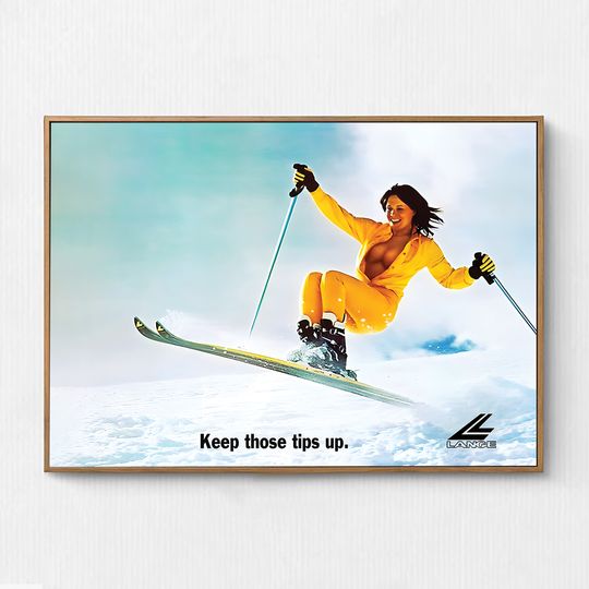 Ski Girl vintage Premium Matte Vertical Poster