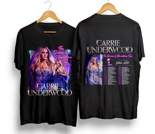 Carrie Underwood Denim and Rhinestones Tour 2023 Double Sided Shirt