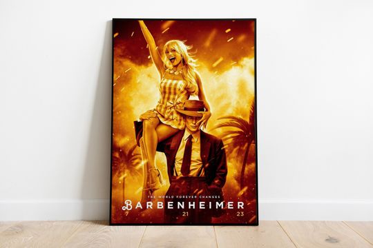 Barbenheimer Poster | Barbenheimer Print | Barbie Art