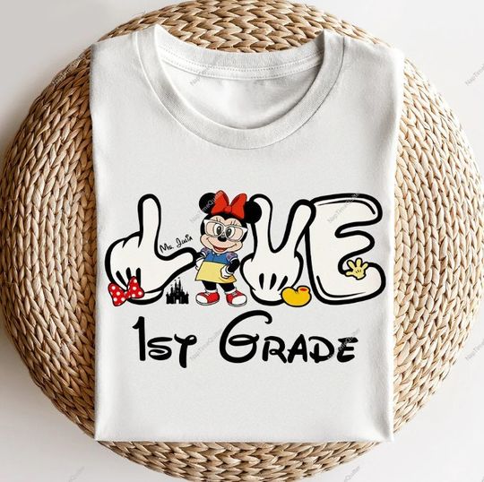 Personalized Back To School Mickey Mouse Shirt, Disney Teacher Shirt
