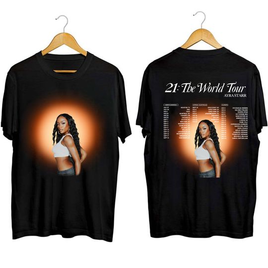 Ayra Starr 21 : The World Tour Shirt, Ayra Starr Fan Shirt