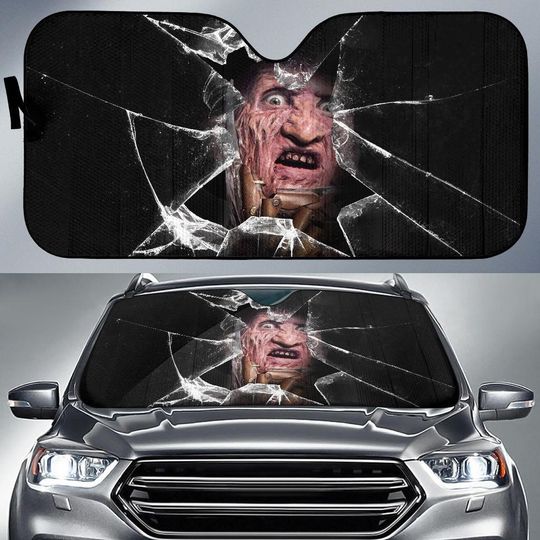 Freddy Krueger Car Sunshade, Nightmare Child Killer Auto Sunshade
