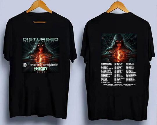 Disturbed Shirt, Disturbed Take Back Your Life Tour 2023 T-Shirt, Disturbed Tour Shirt,Take Back Your Life Tour, 2023 Tour Shirt,Heavy Metal
