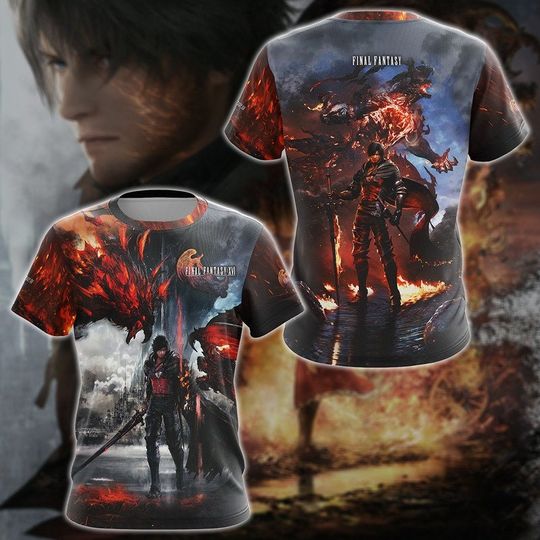 Final Fantasy XVI Video Game 3D T-shirt