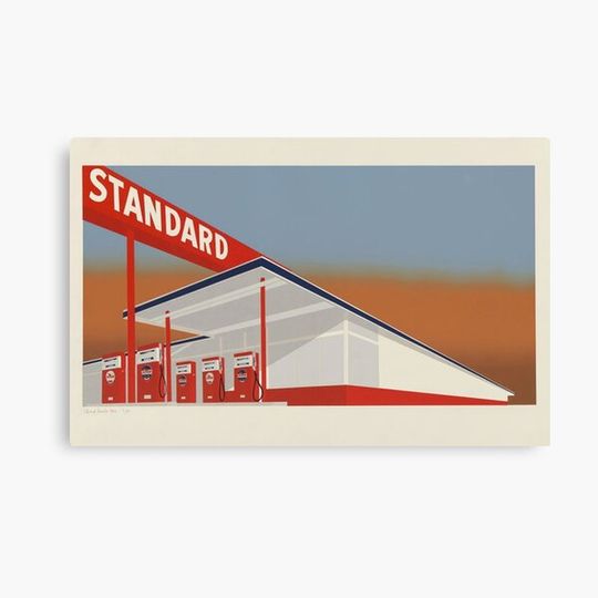 Standard Station | Ed Ruscha Canvas
