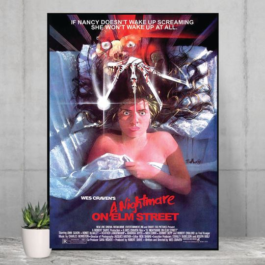 Nightmare On Elm Street Horror Movie Sheet Poster
