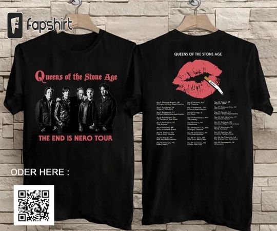 Queens of the Stone Age The End is Nero Tour 2023 T-Shirt, Queens of the Stone Age Tour 2023