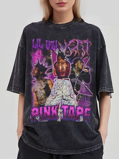 Lil Uzi Vert Pink Tape Vintage Style T-Shirt, Lil Uzi Vert Homage Shirt