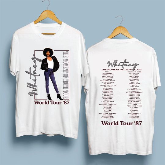 1987 Whitney Houston The Moment Of Truth Tour T-Shirt