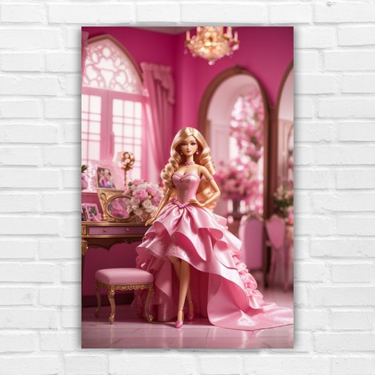 Vintage Barbie Decor Pink Cute Posters