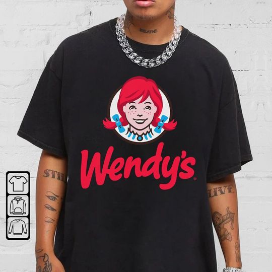 Wendy's Fast Food Shirt, Wendy's Vintage Retro Food And Drink Shirt