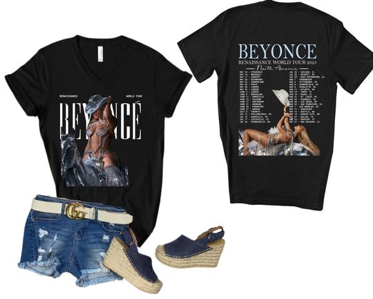 Beyonce' Renaissance World Tour T-shirt, Gift For Beyonce' Concert, World Tour 2023