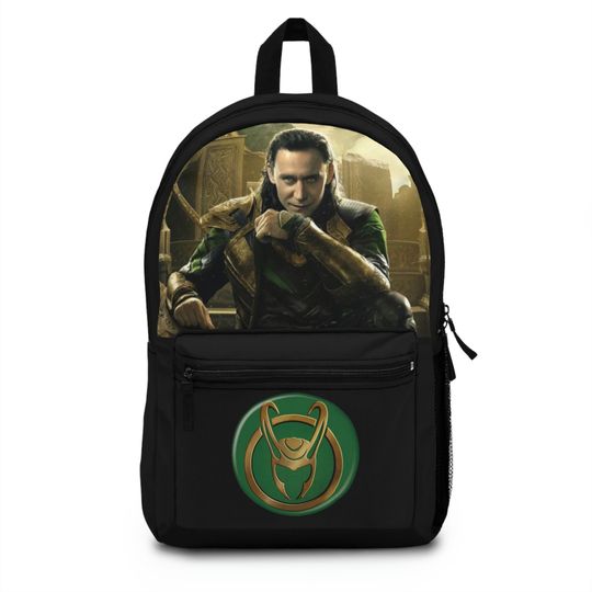 Loki Backpack, Loki God of Mischief Book Bag, For Avenger Fans