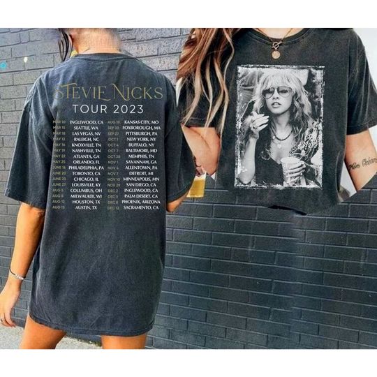 Double Side Stevie Nicks Tour 2023 T-Shirt, Fleetwood Mac T-Shirt