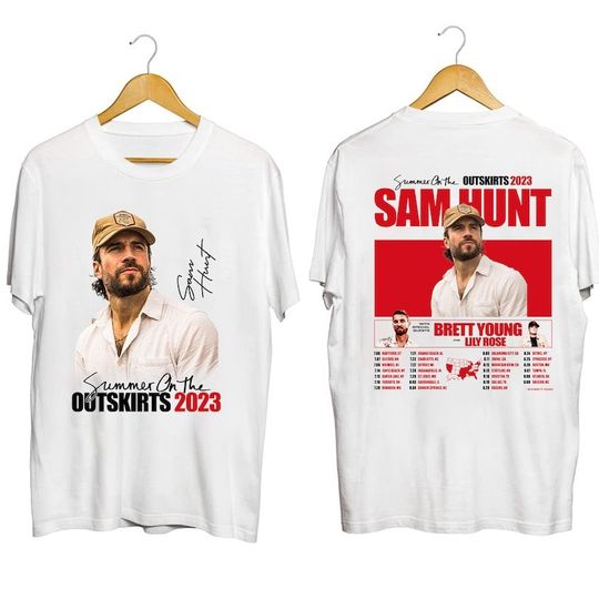 Sam Hunt Summer On The Outskirts 2023 Tour Shirt
