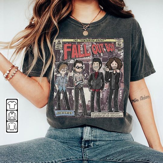 Fall Out Boy Comic Shirt, 90S Vintage Merch Book Art Fall Out Boy Tee