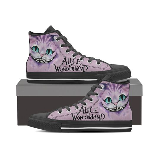 Alice In Wonderland Cheshire Cat High Top Shoes
