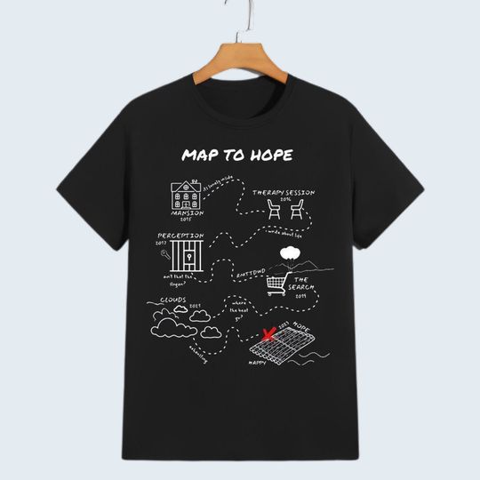 Vintage NF Rapper Shirt, Map To Hope, NF Hope