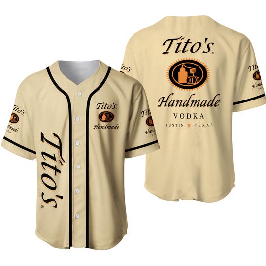 Titos Vodka Baseball Jersey, Titos Vodka Baseball Shirt
