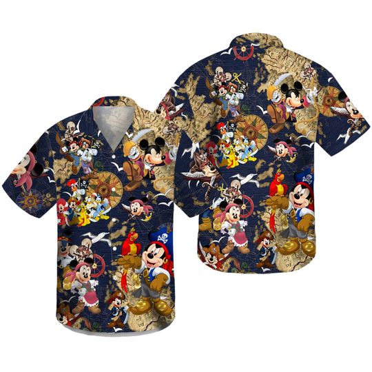 Funny Disney Pirate Hawaiian Shirt