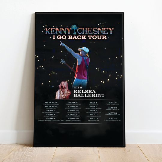 K Ches Go Back Tour, K Ches and Kelsea Ballerini Poster