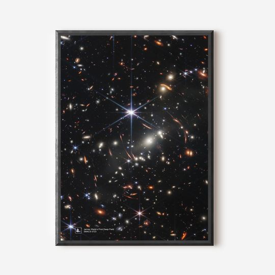 James Webb's First Deep Field space poster Canvas