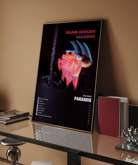 Black Sabbath - Paranoid Album Cover Poster