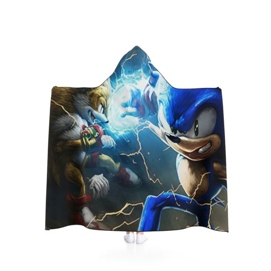 Sonic The Hedgehog Hooded Blanket