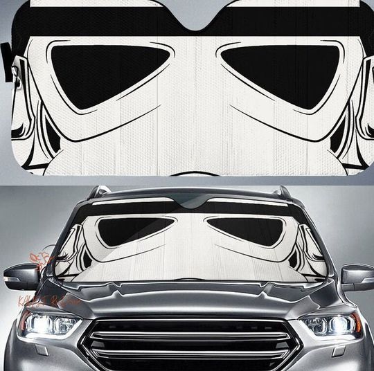 Stormtrooper 3D Car Auto Sun Shade, Car Accessories, Car Windshield SunShade