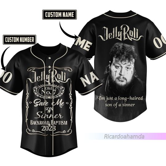 Jelly Roll Baseball Jersey, Jelly Roll Jersey Personalized Shirt