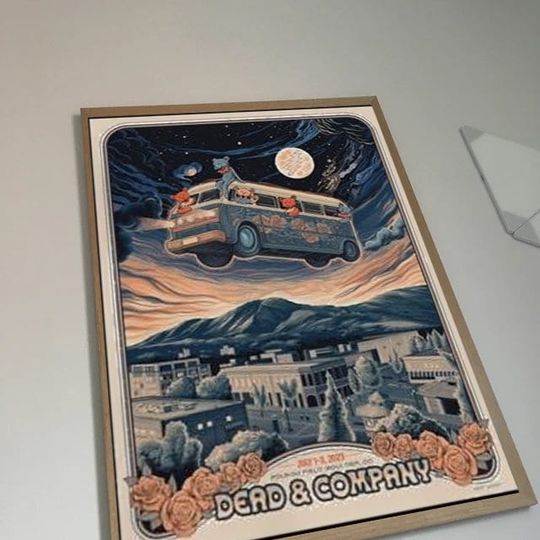 Dead & Company Boulder, CO, Folsom Field July 1-3, 2023 Poster