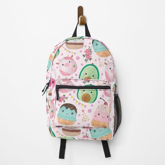 Cute Watercolor Squishmallows Backpack