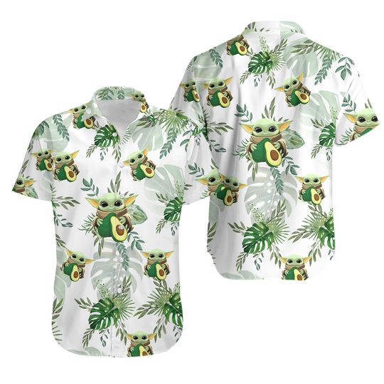 Baby Yoda Aloha Disney Summer Hawaiian Shirt