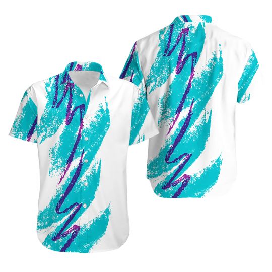 Jazz Hawaiian Shirt, 90s Jazz Solo Button Down Shirts, Music Summer Shirt