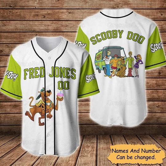 Scooby Doo Baseball Jersey Shirt, Custom Scooby Doo Jersey