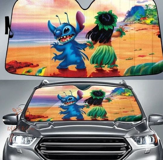 Stitch & Lilo Auto Sun Shade, Stitch Disney Car Accessories