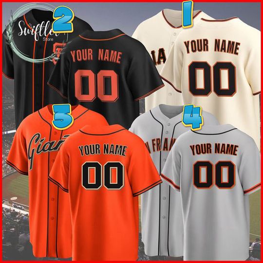 Personalized San Francisco Baseball Game Jersey, San Francisco Custom Name & Number