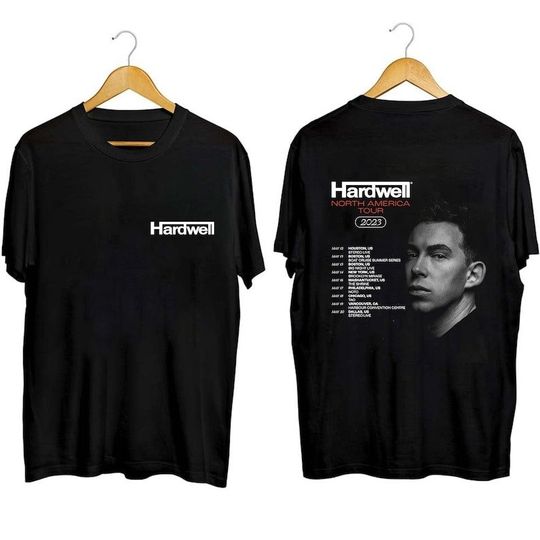 Hardwell North America Tour 2023 Shirt, DJ Hardwell Fan Shirt