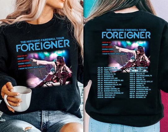 Foreigner The Historic Farewell Tour 2023 Shirt, Band Fan Shirt