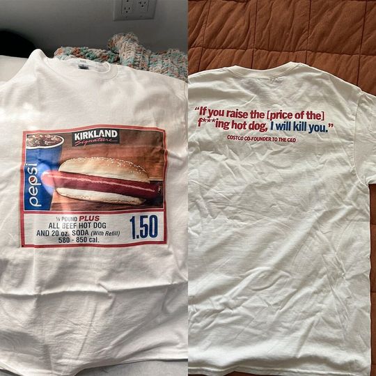 Costco Hot Dog & Soda Shirt, Costco Hot Dog Shirt, 1.50 Costco Hot Dog