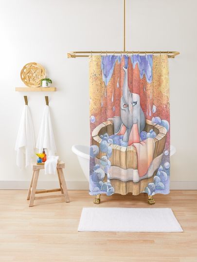 Discover Sweet Dumbo | Shower Curtain