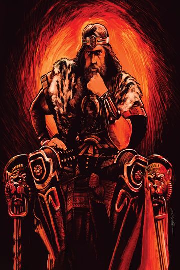 King Conan the Barbarian V2 Arnold Schwarzenegger Premium Matte Vertical Poster