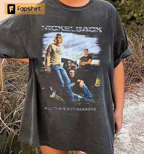 Vintage Nickelback Shirt, Nickelback 90s Rock Band Shirt