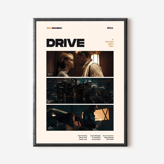 Drive Movie Poster, Modern Movie Poster, Drive Poster