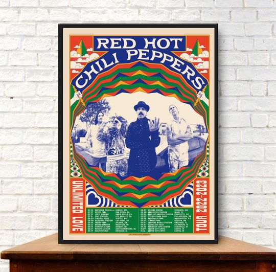 Red Hot Chili Peppers Tour 2023 Poster