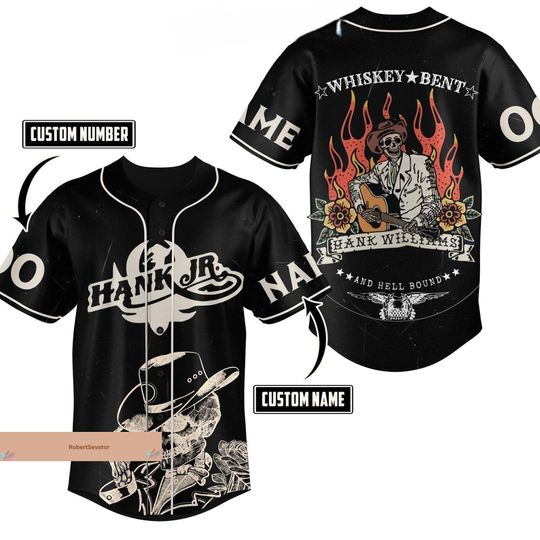 Hank Jr Jersey, Personalized Hank Williams Jersey